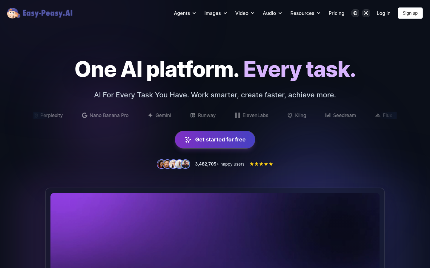 Easy product screenshot