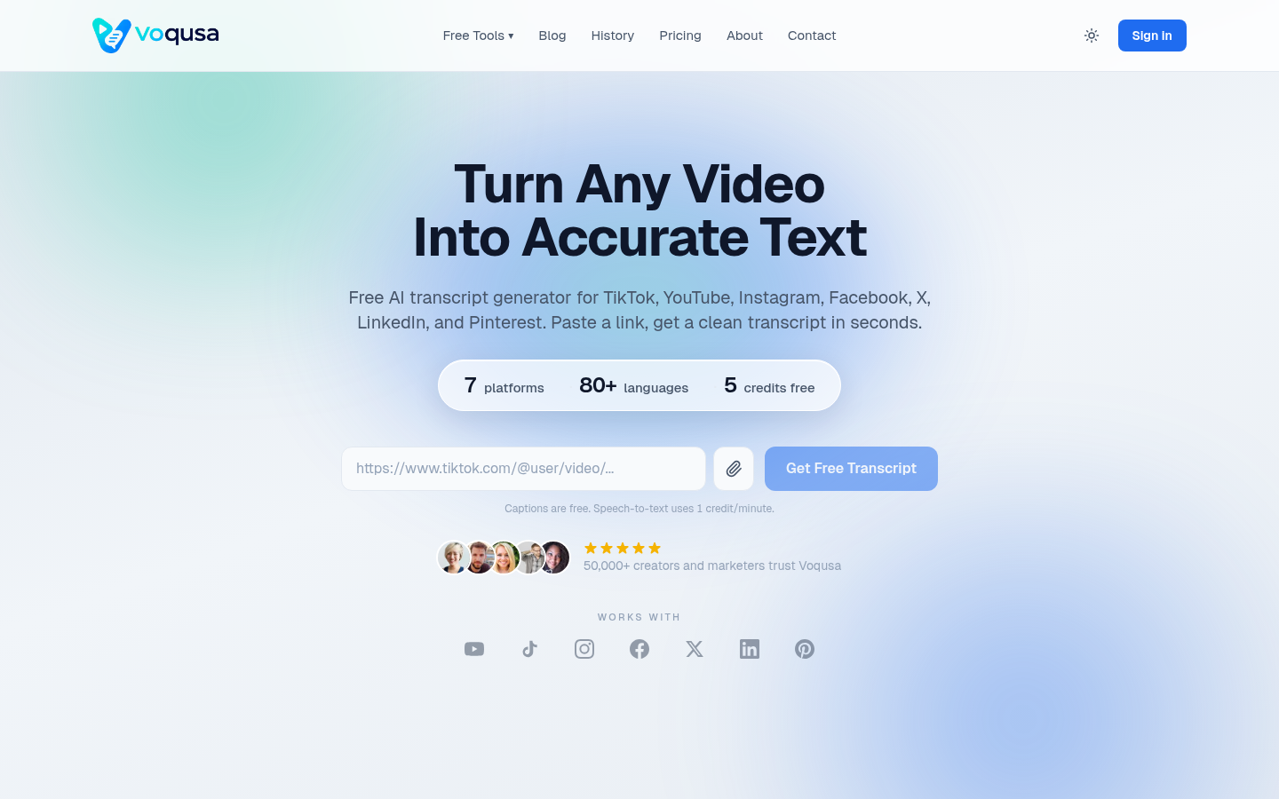 Voqusa product screenshot