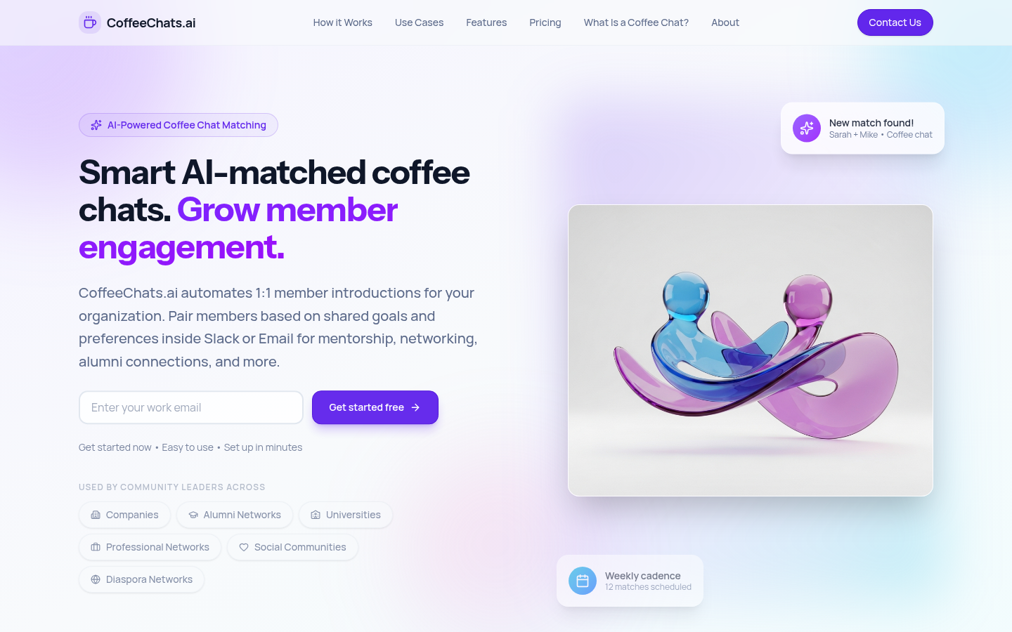 CoffeeChats.ai product screenshot