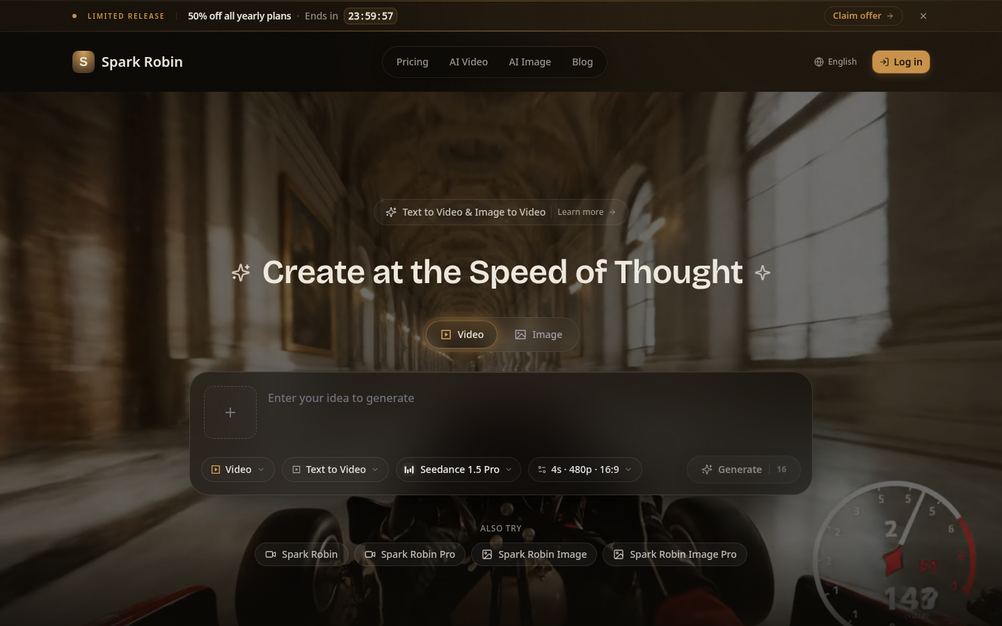 Spark Robin AI product screenshot