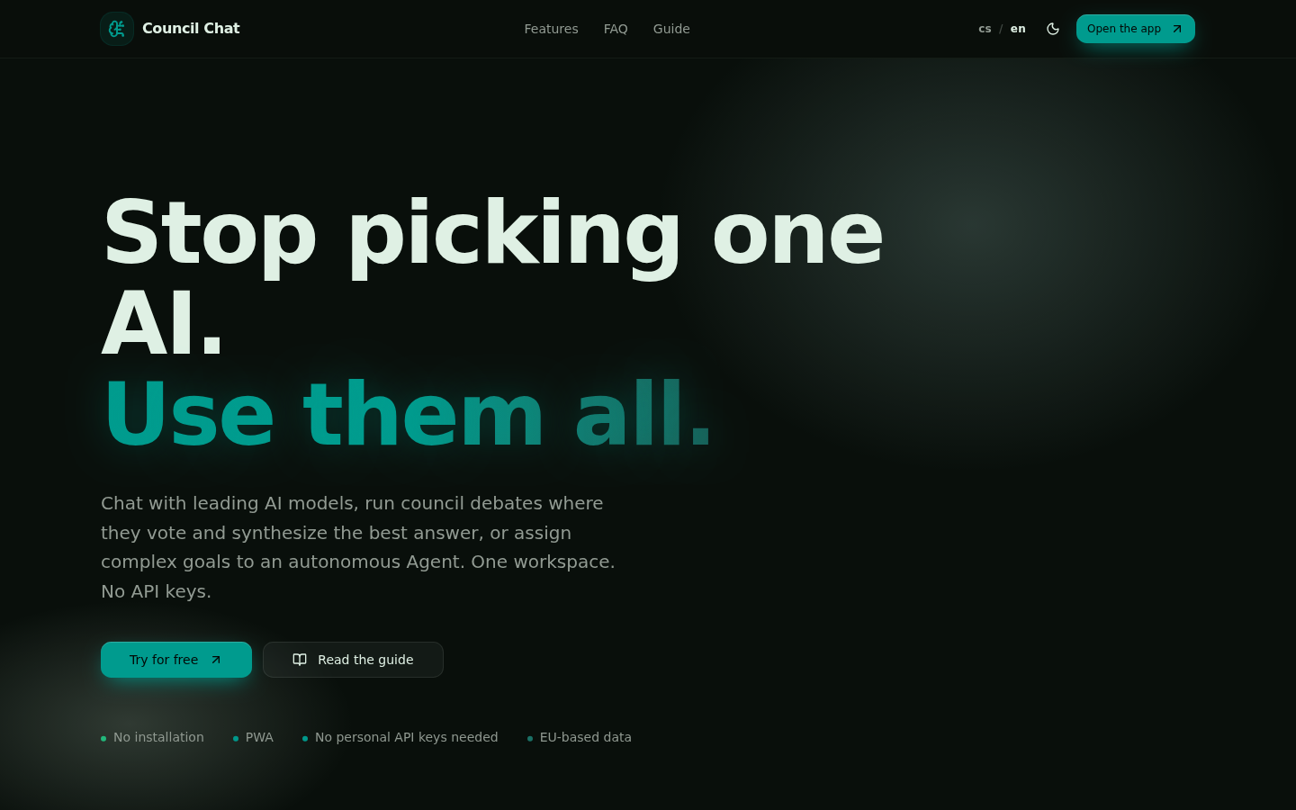 Council Chat product screenshot