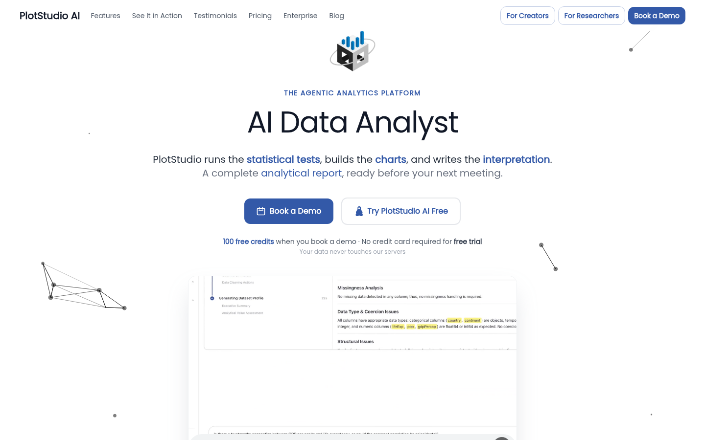 PlotStudio AI product screenshot