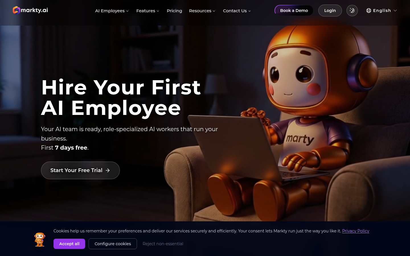 Markty AI product screenshot