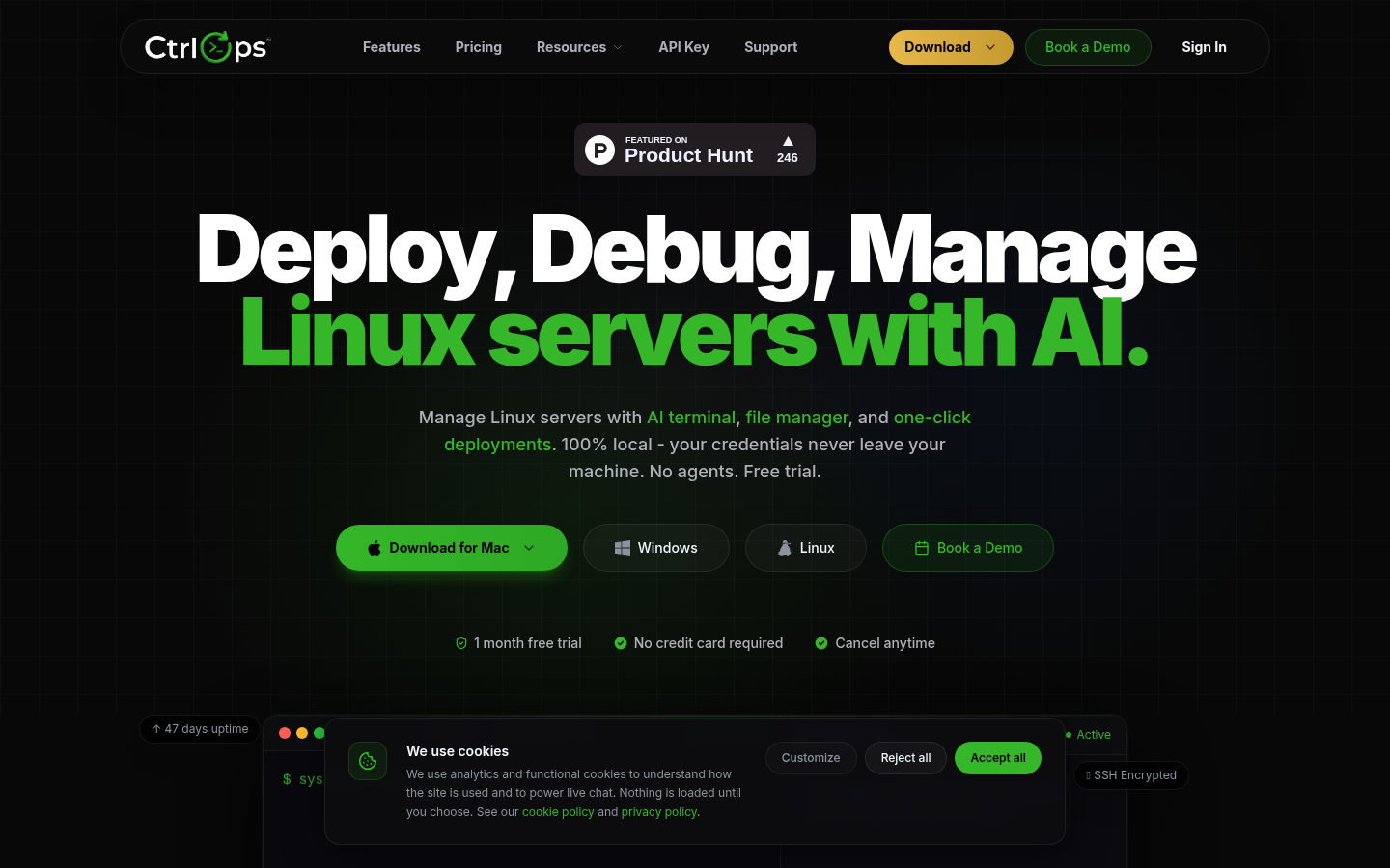 CtrlOps product screenshot