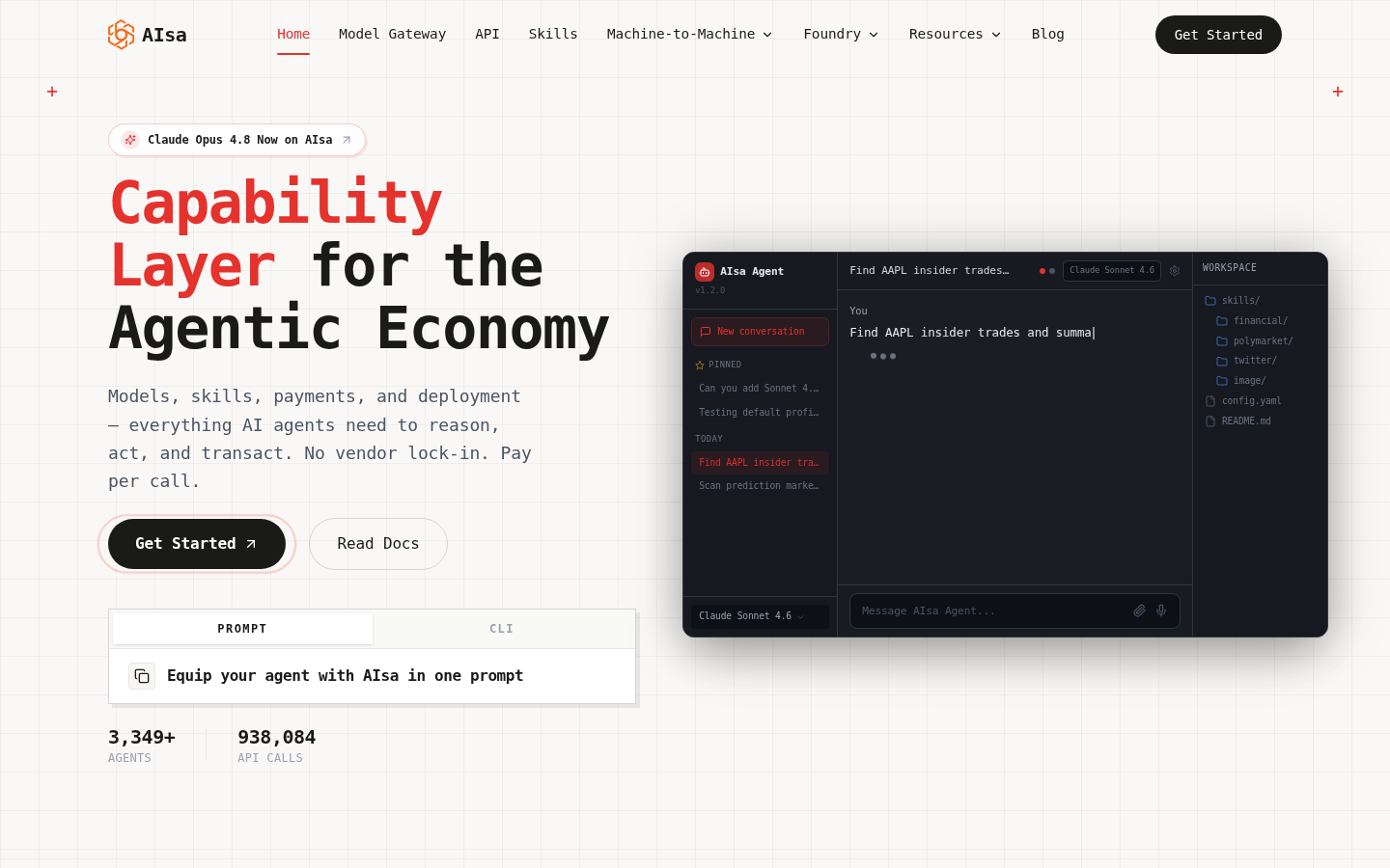 AIsa product screenshot