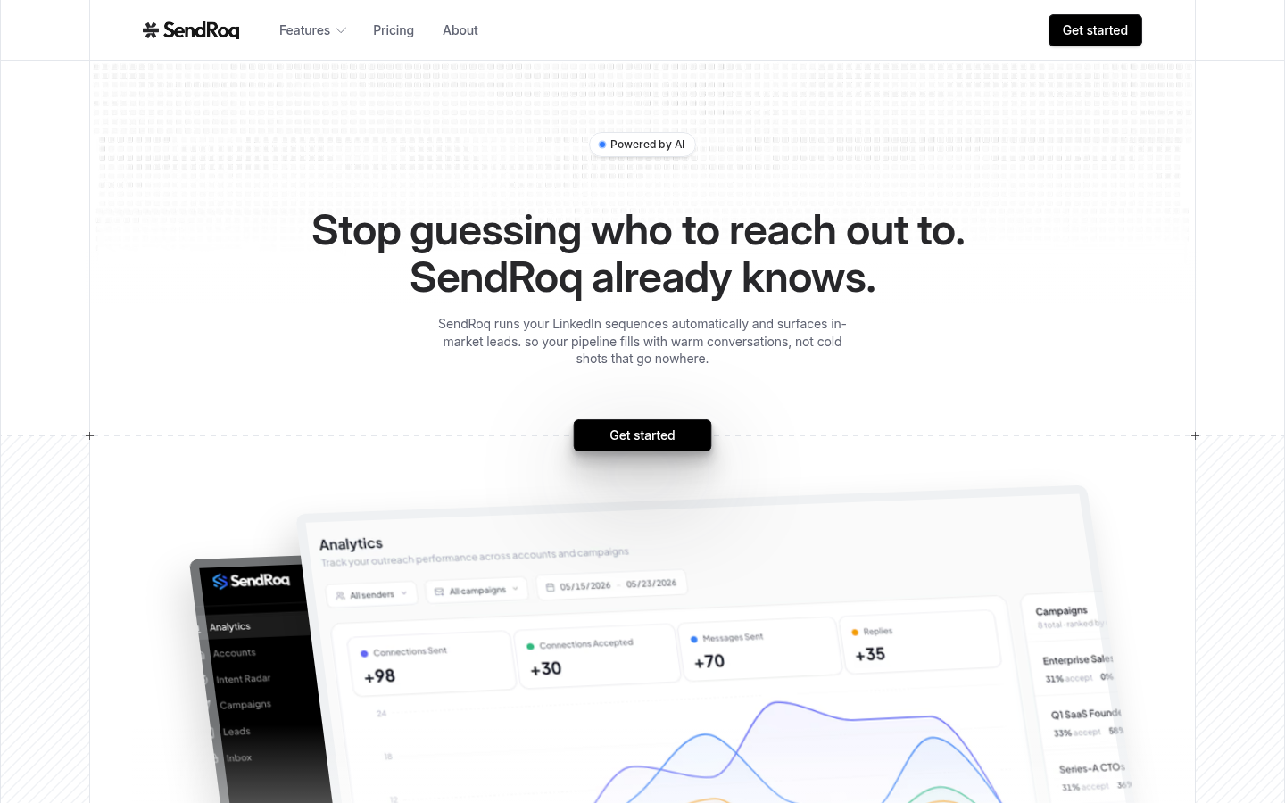 SendRoq product screenshot