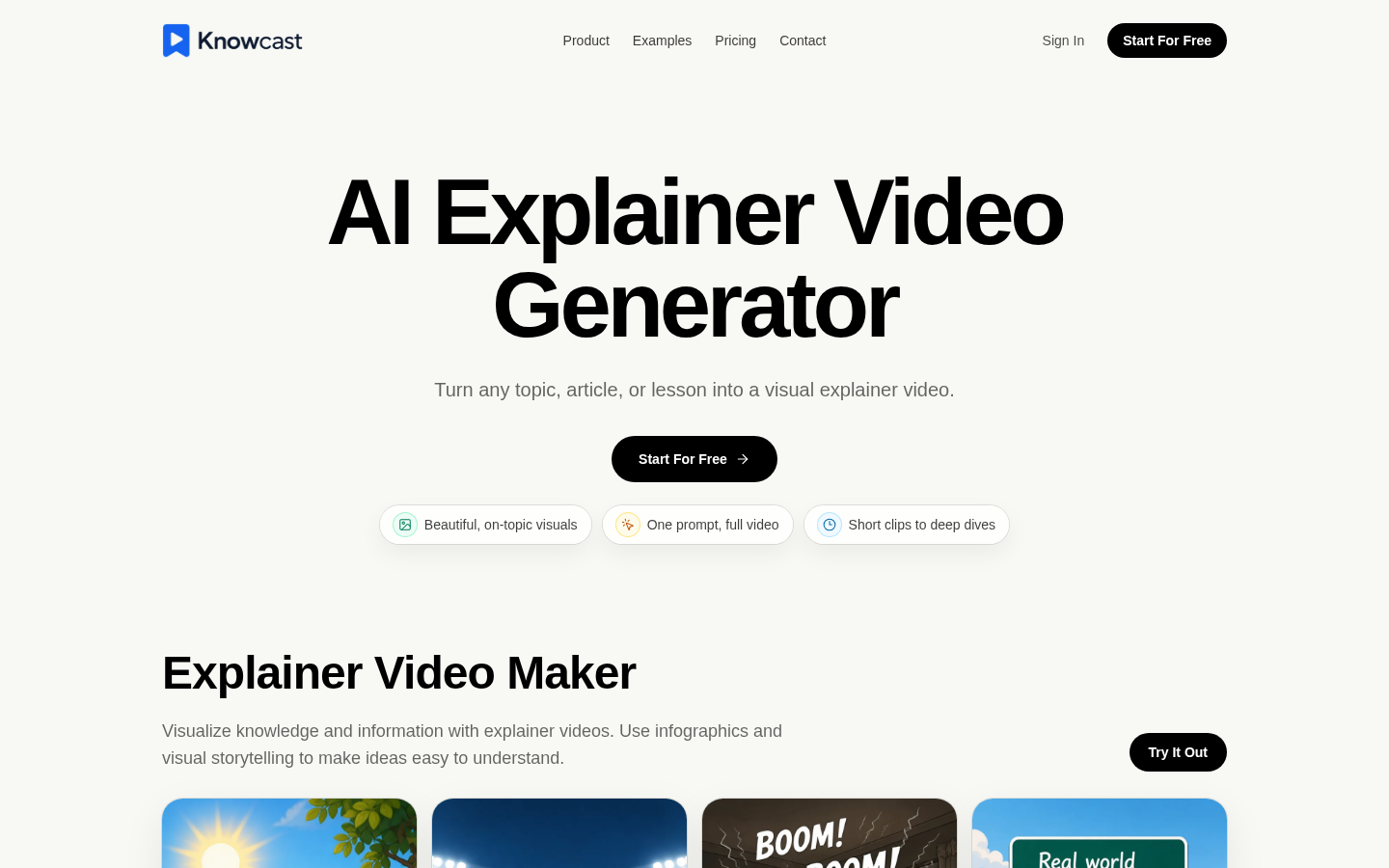 KnowCast product screenshot