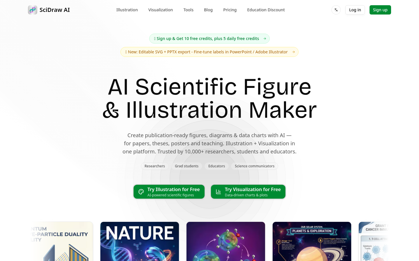 SciDraw AI product screenshot