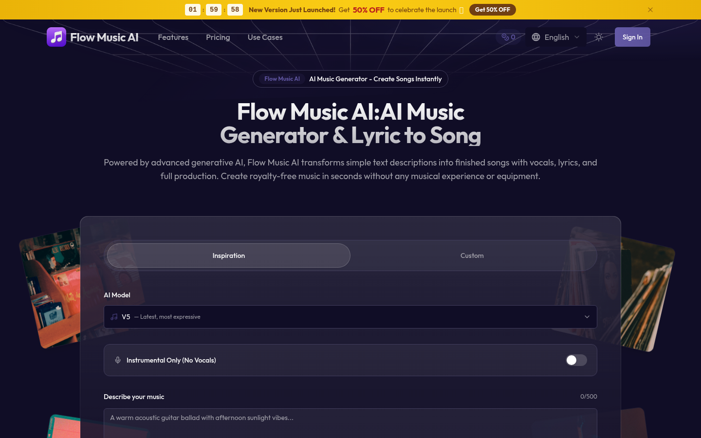 FlowMusic product screenshot