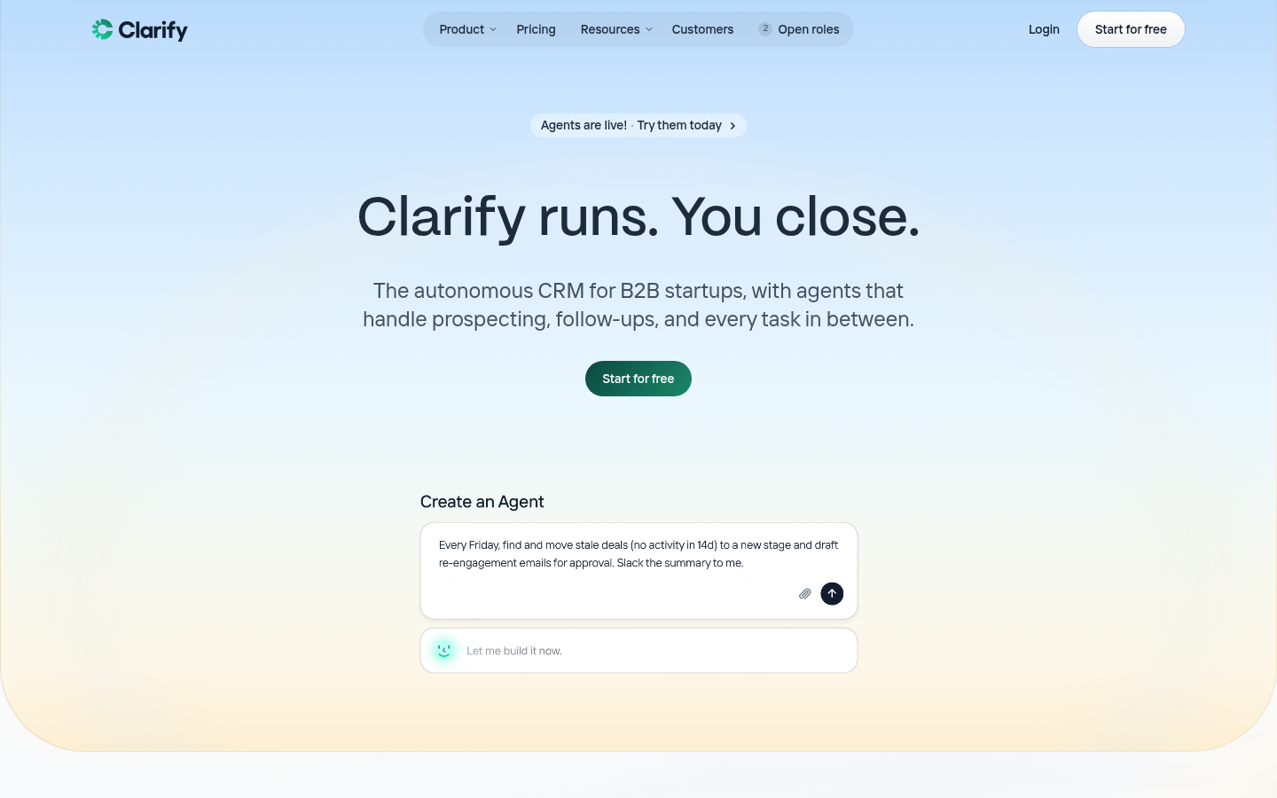 Clarify product screenshot