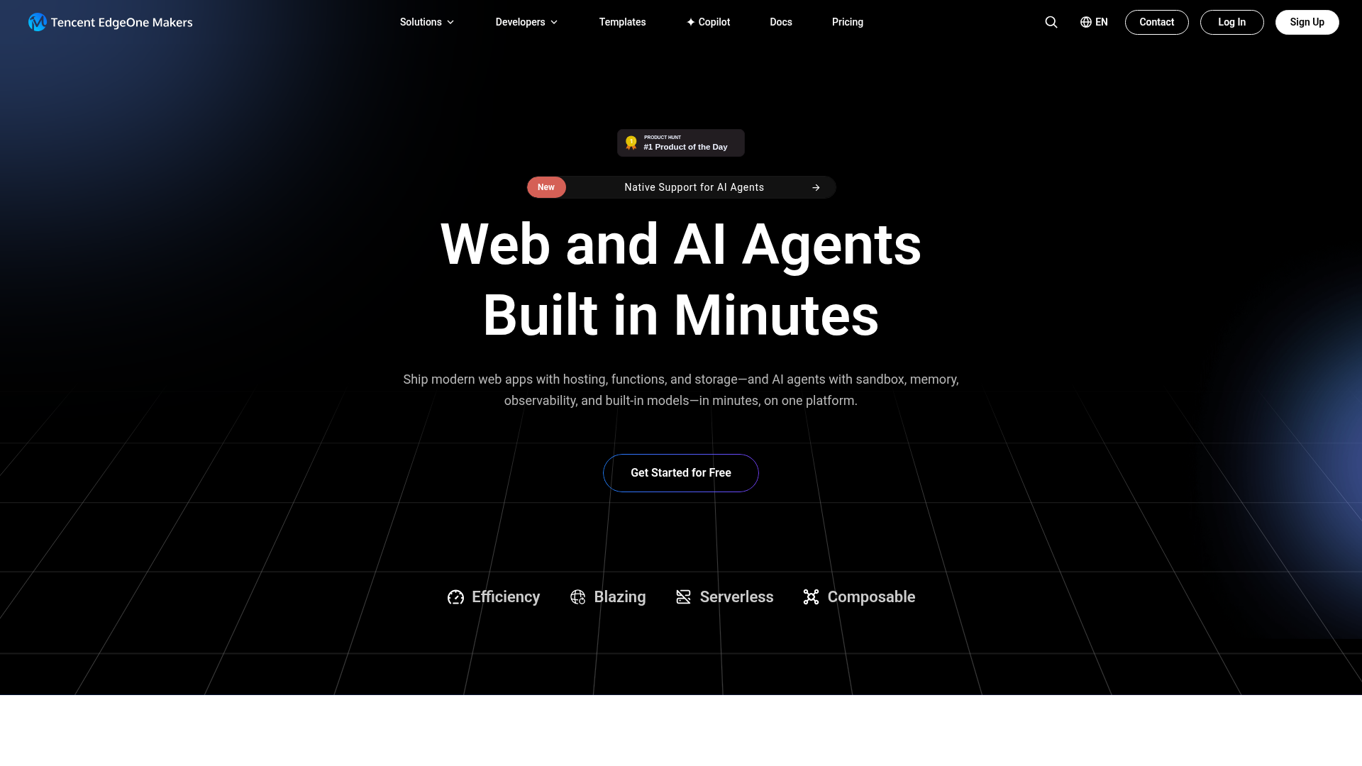 EdgeOne Makers product screenshot