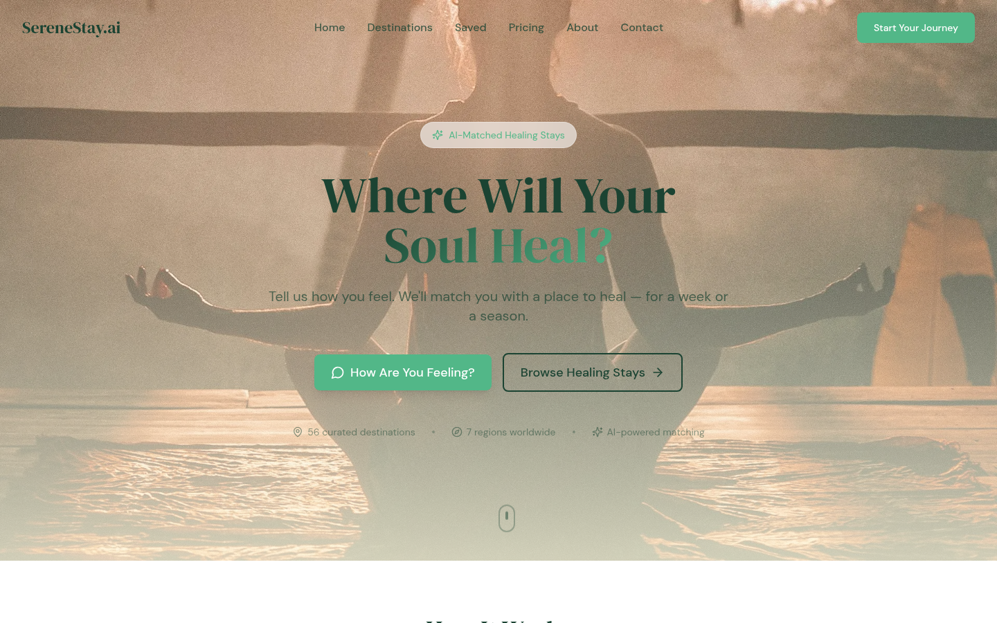 SereneStay.ai product screenshot