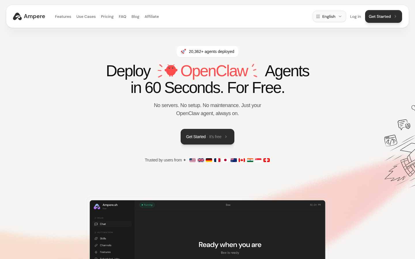 Ampere product screenshot