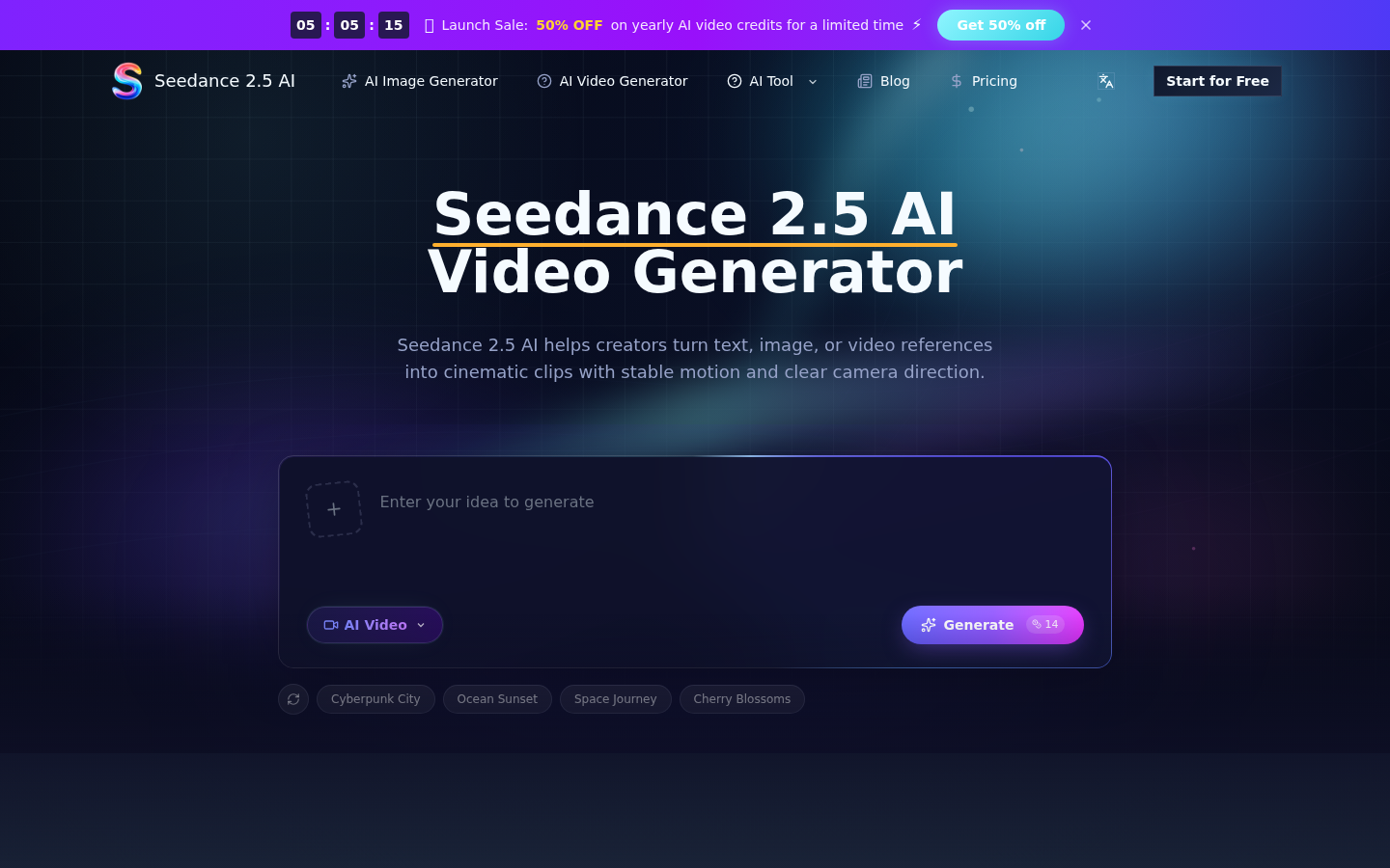 Seedance 2.5 product screenshot
