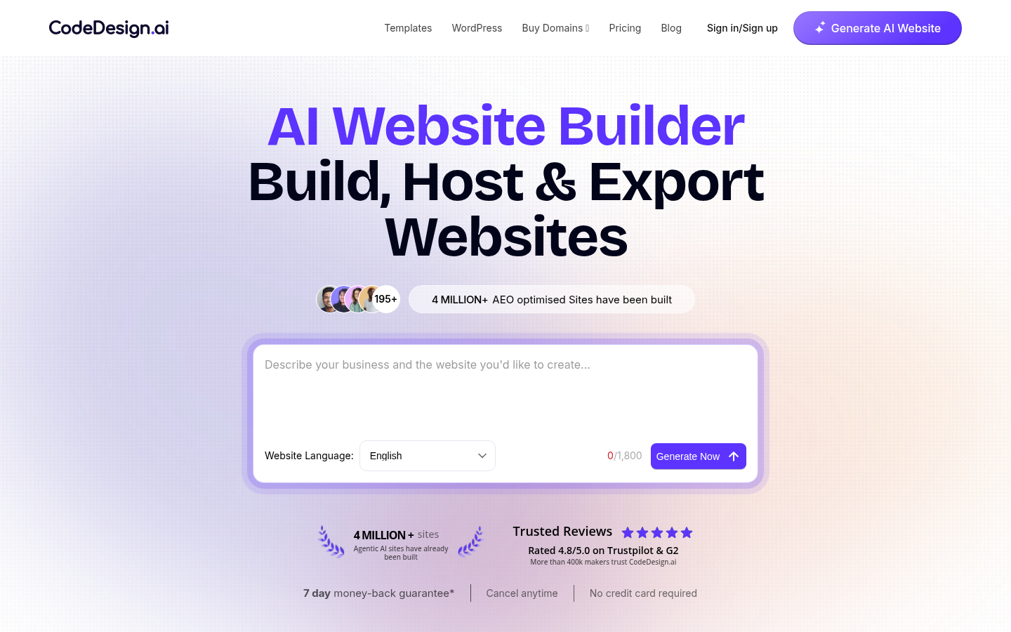 CodeDesign.ai product screenshot