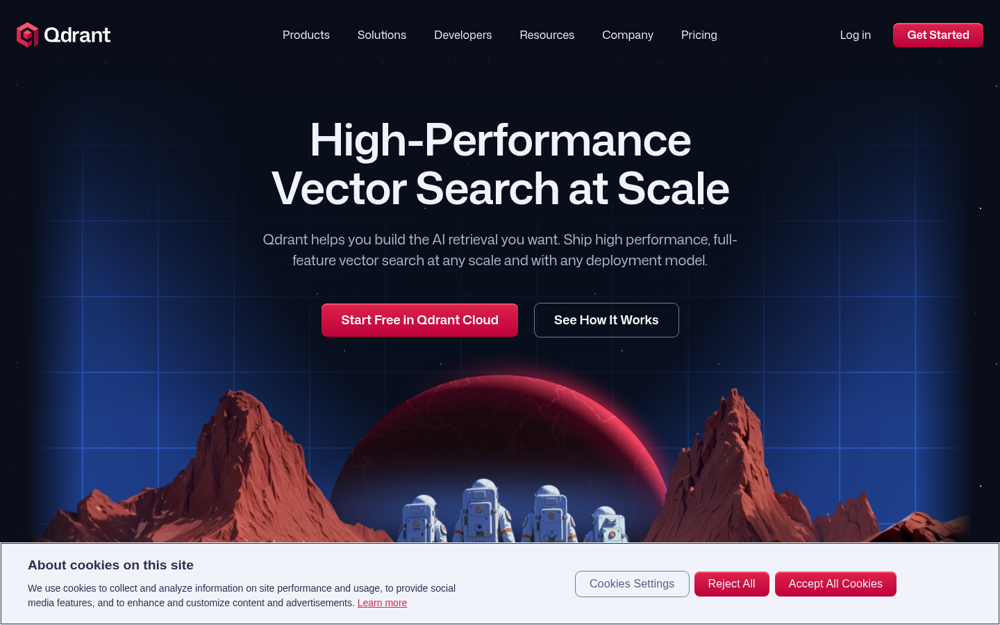 Qdrant product screenshot