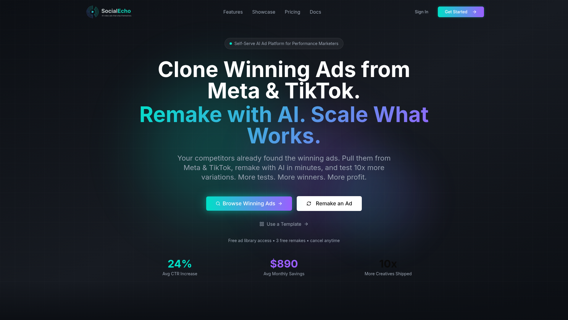 SocialEcho product screenshot