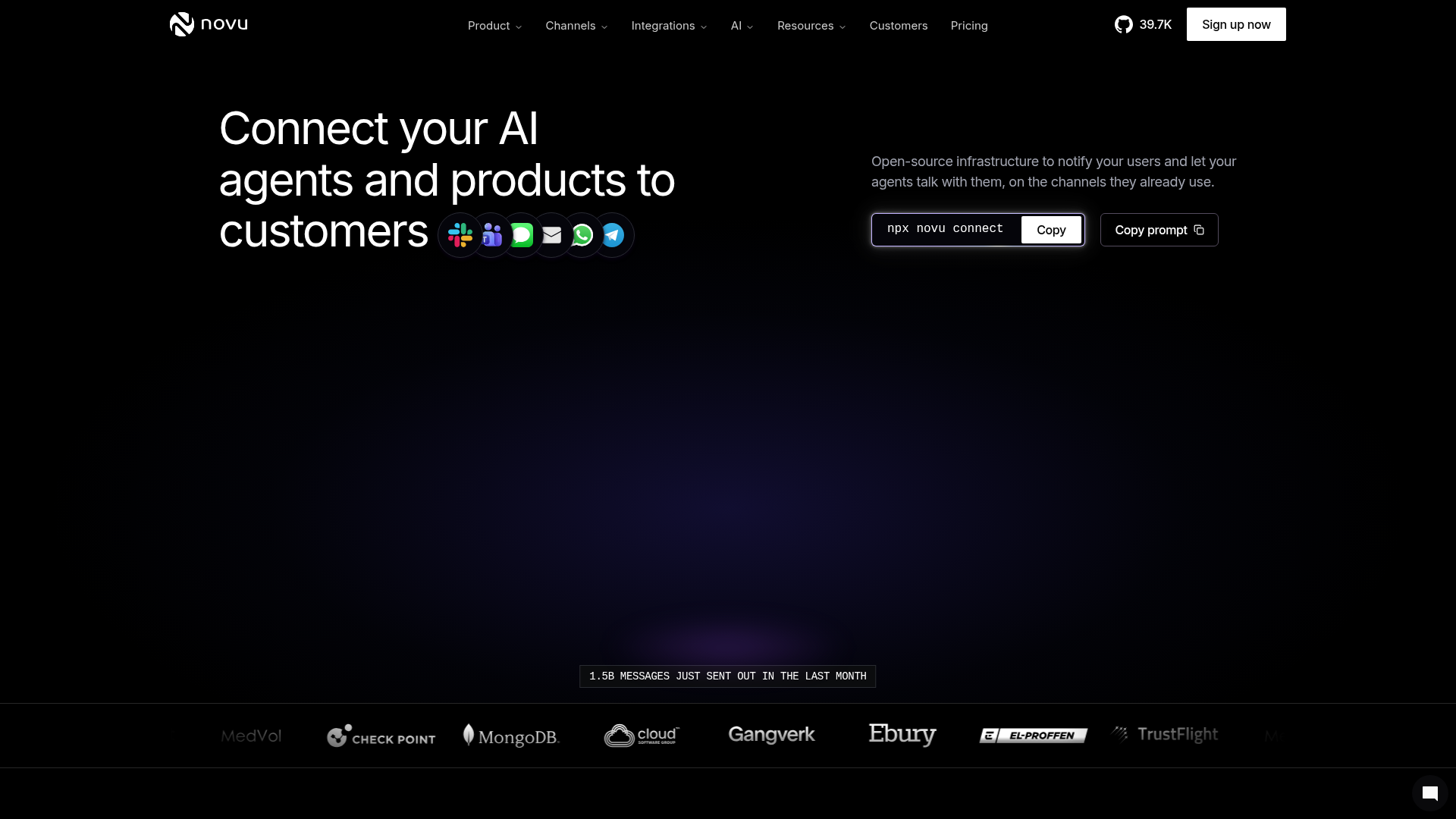 Novu product screenshot