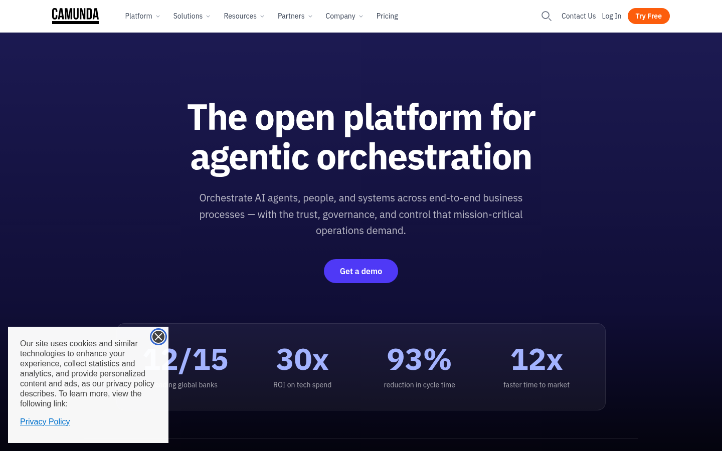Camunda product screenshot