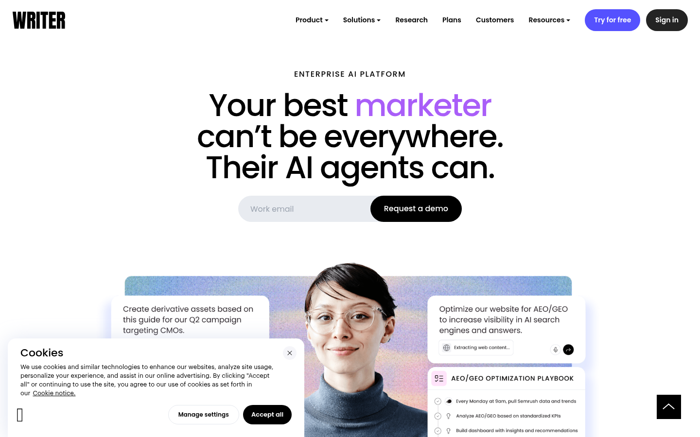 Writer product screenshot