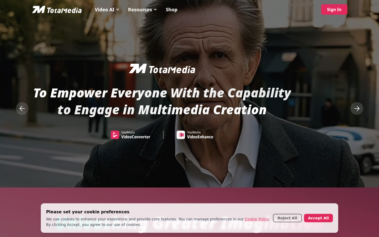 TotalMedia product screenshot