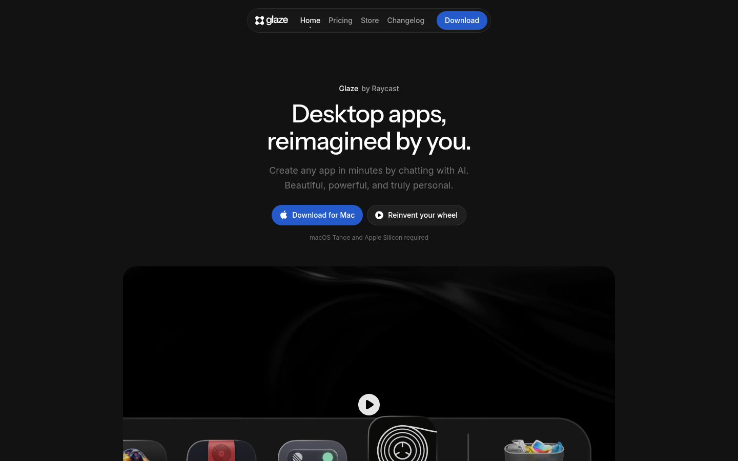Glaze by Raycast product screenshot
