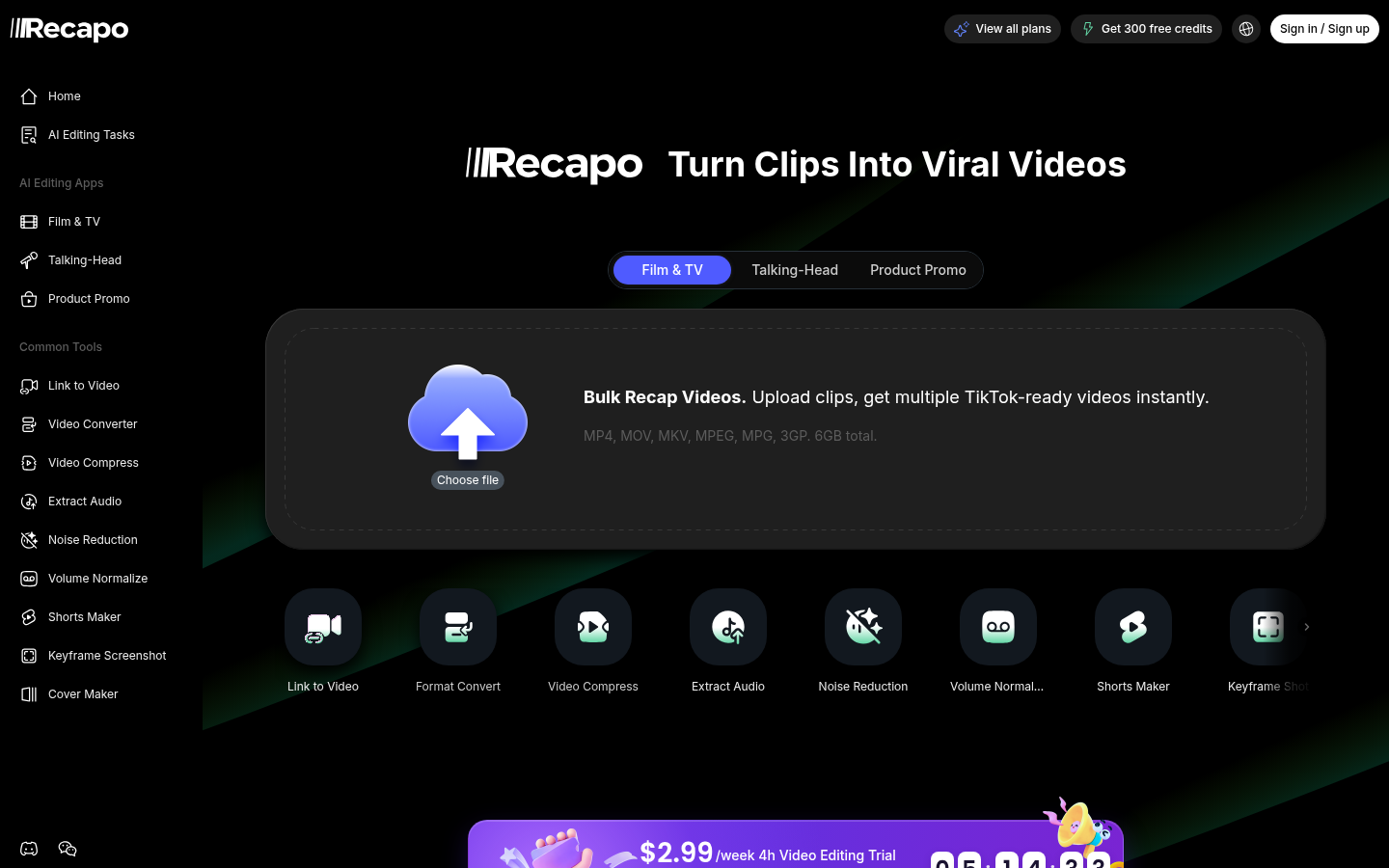 Recapo.ai product screenshot