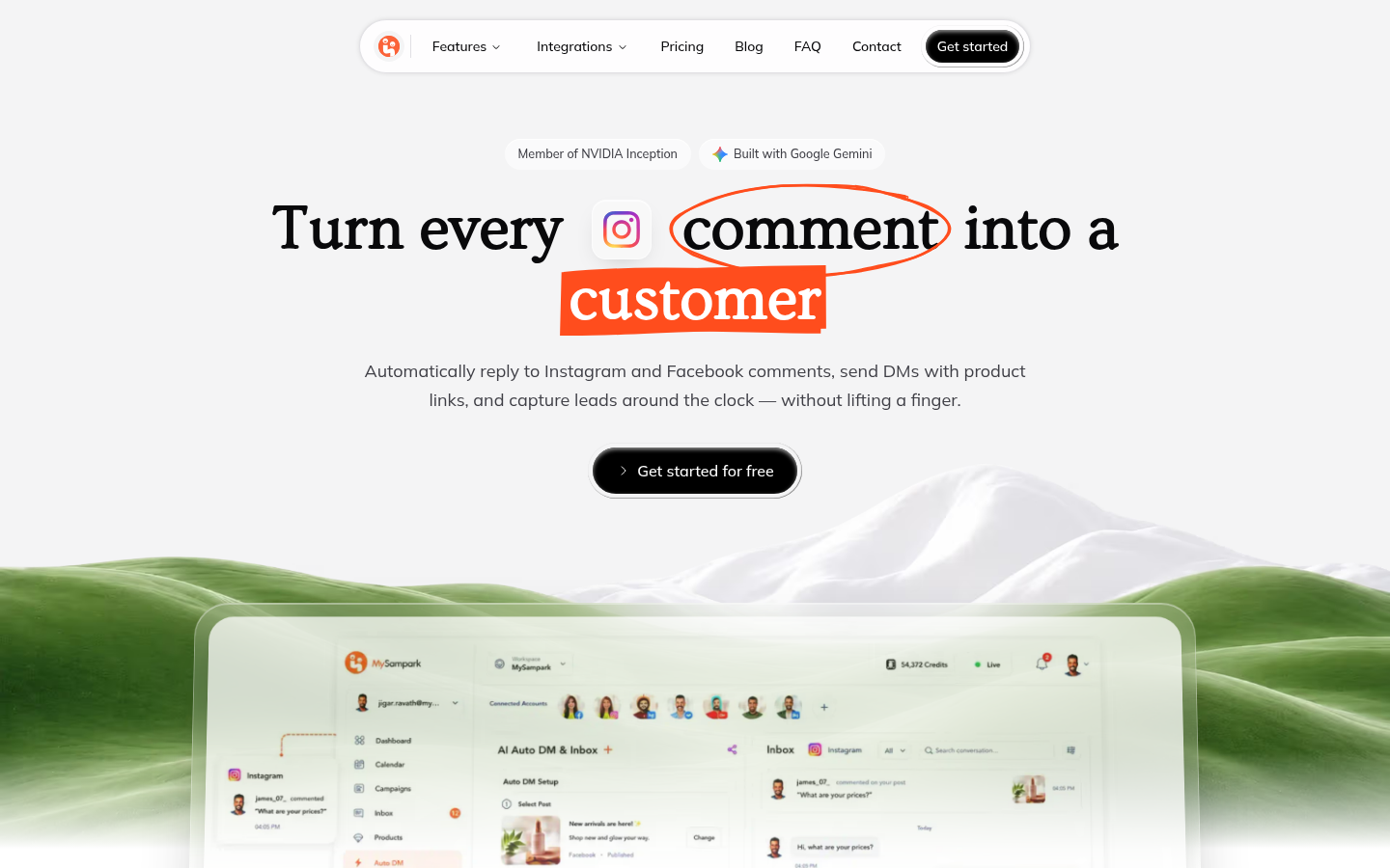 MySampark product screenshot