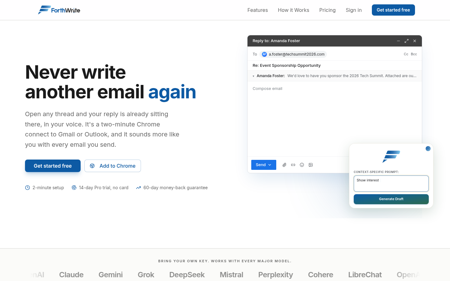 ForthWrite product screenshot