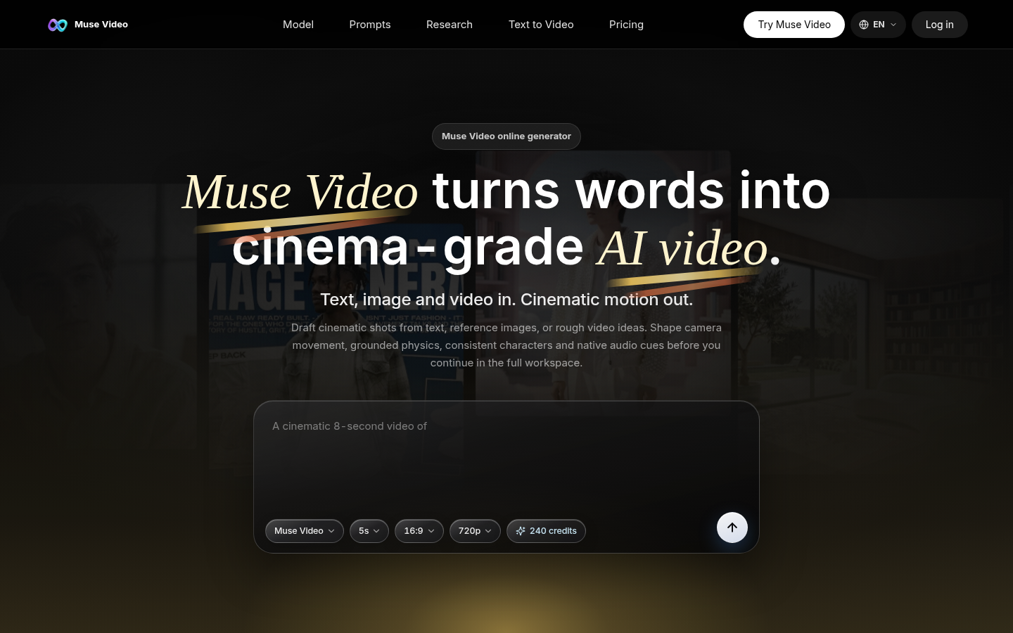 Muse Video product screenshot