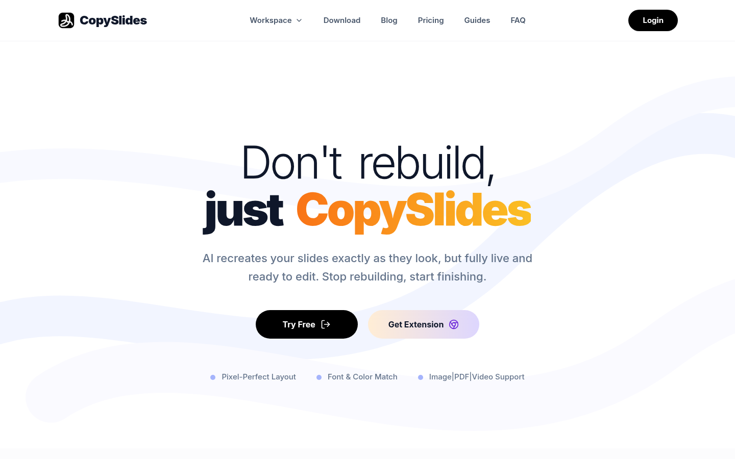 CopySlides product screenshot