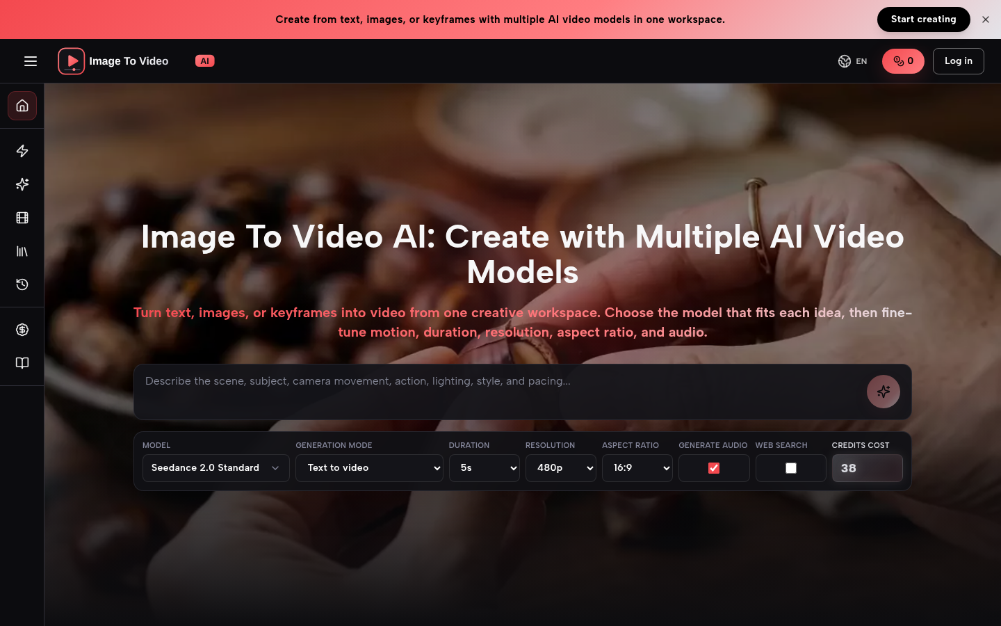 ImagetoVideoAI product screenshot