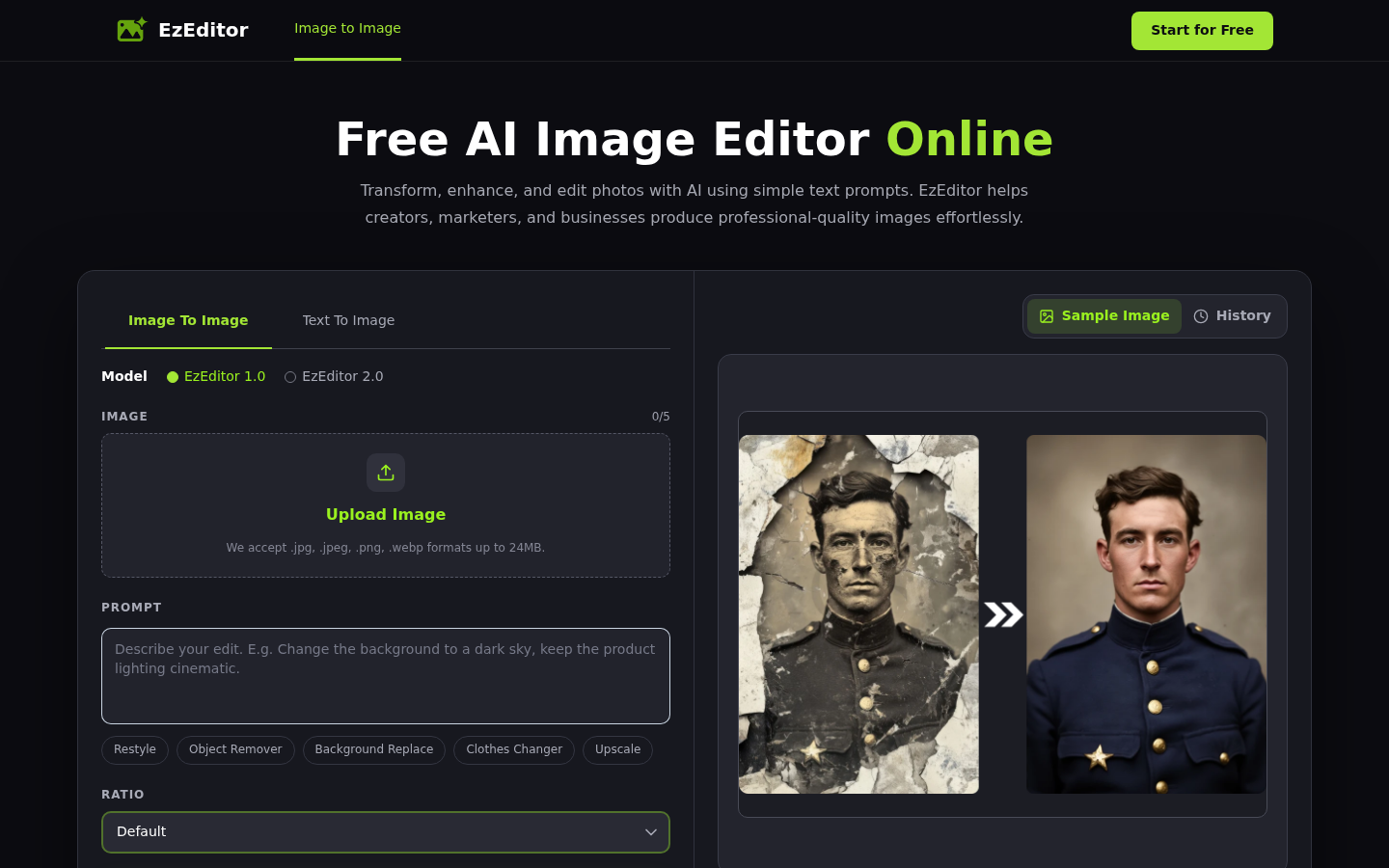 EzEditor product screenshot