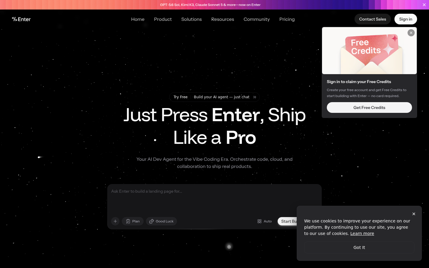 Enter Pro product screenshot