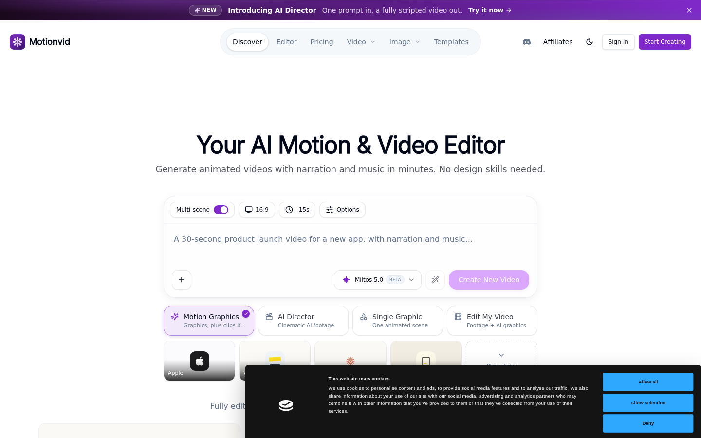 MotionVid product screenshot