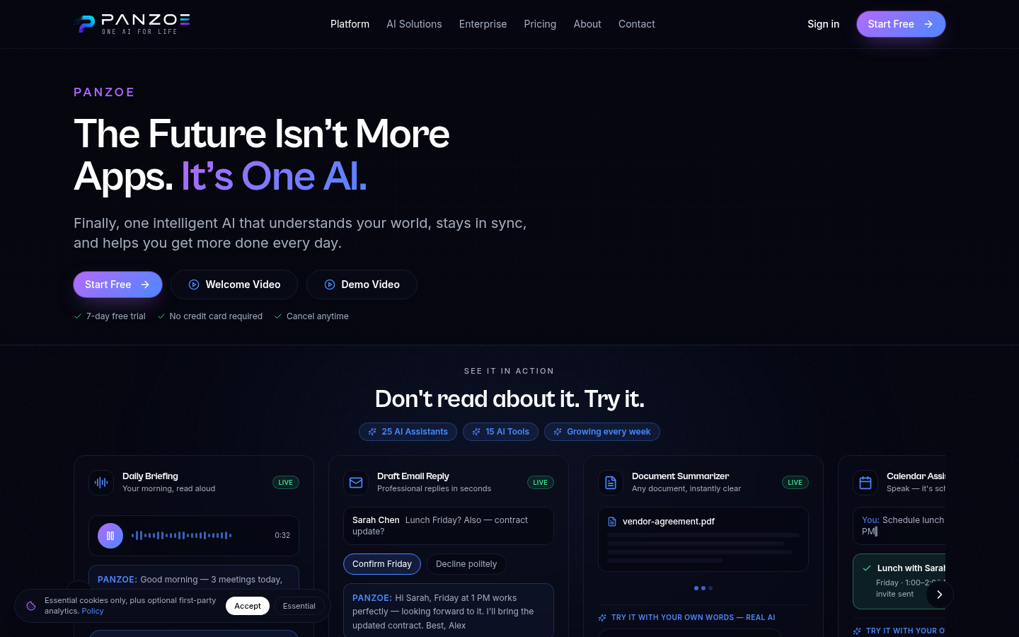 Panzoe Technolgies Inc product screenshot