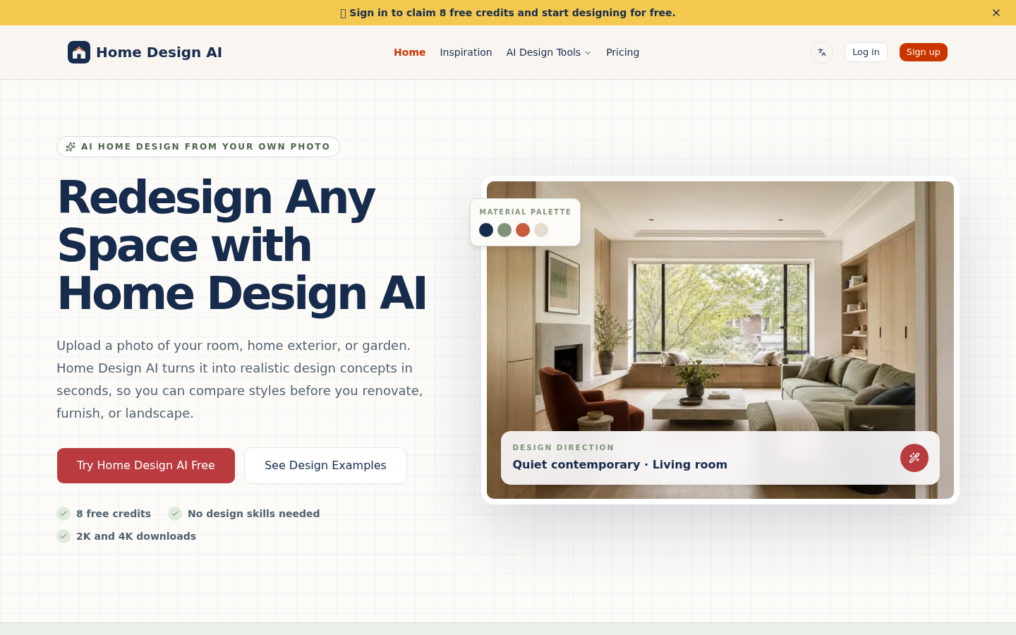 Home Design AI product screenshot