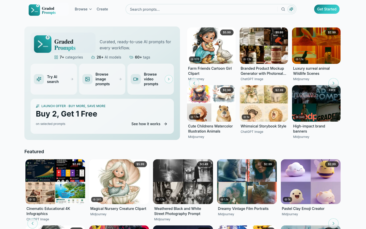 Graded Prompts product screenshot