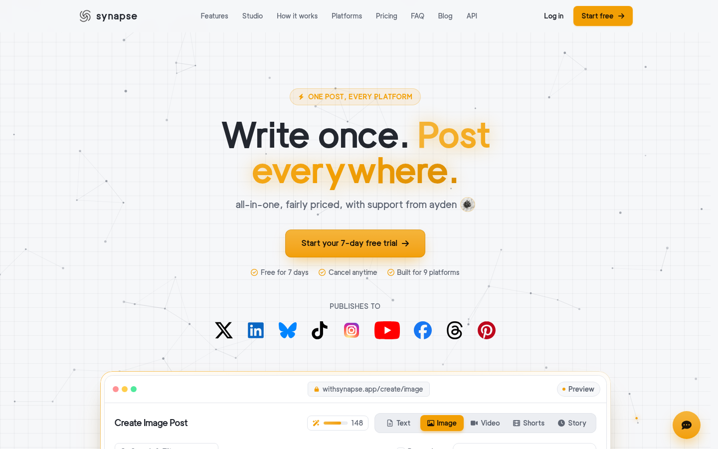 Synapse Social product screenshot