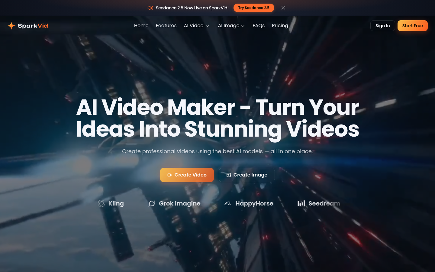 SparkVid product screenshot