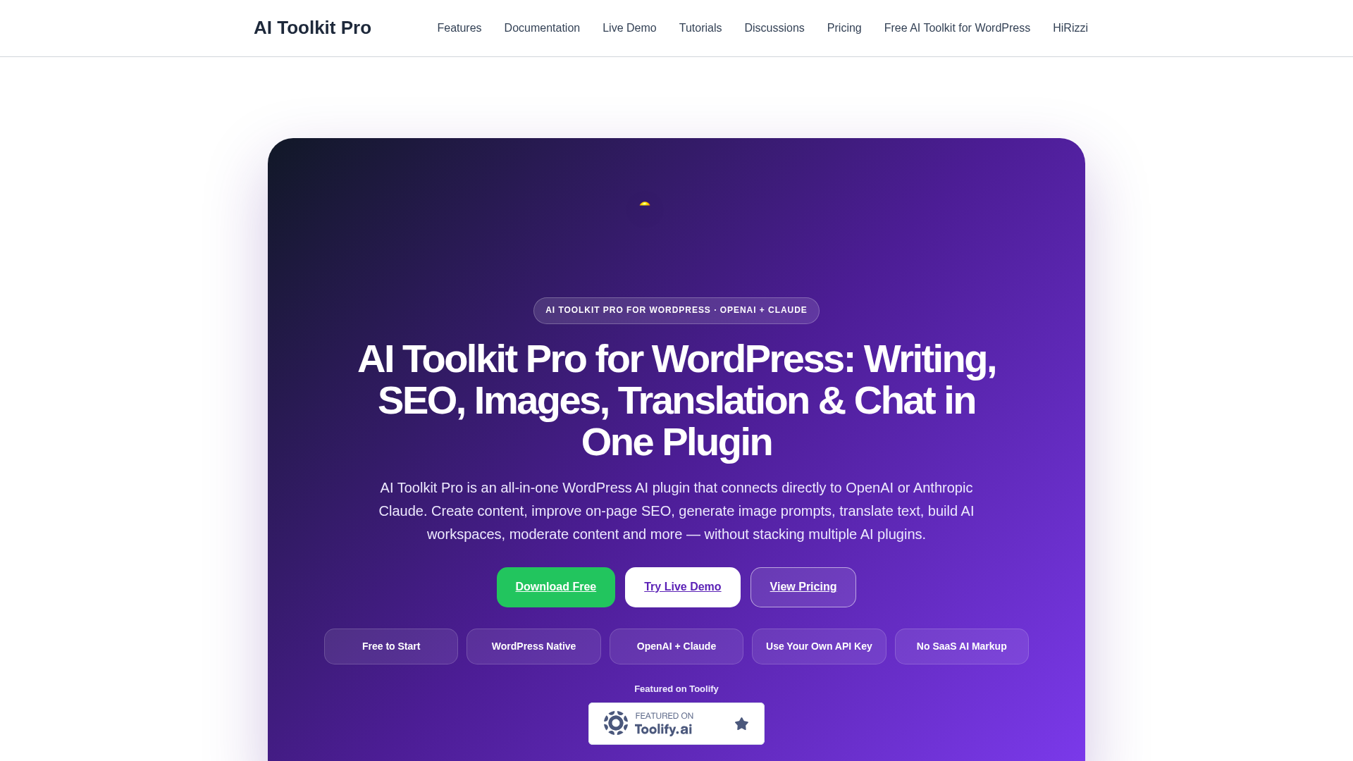 AI Toolkit Pro product screenshot