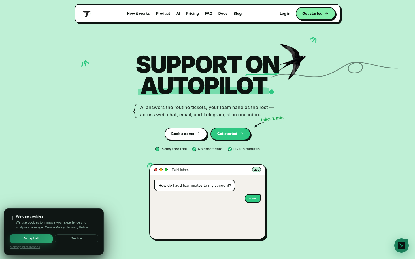 Talki product screenshot