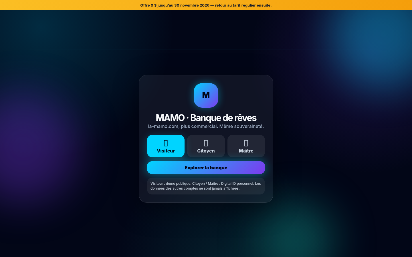 Mamo product screenshot