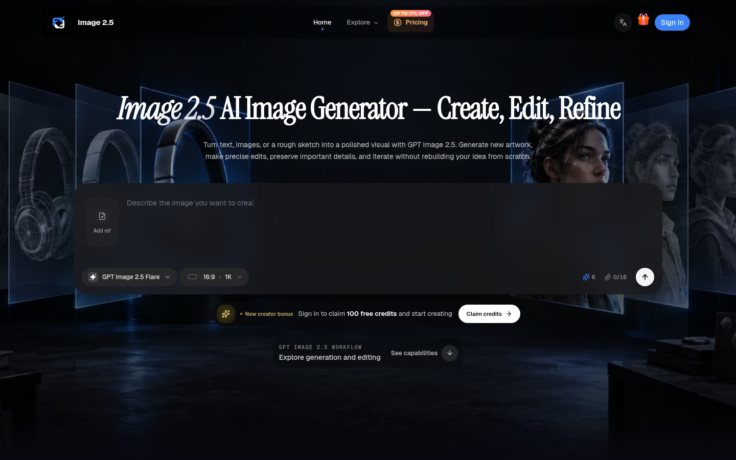 Image 2.5 product screenshot