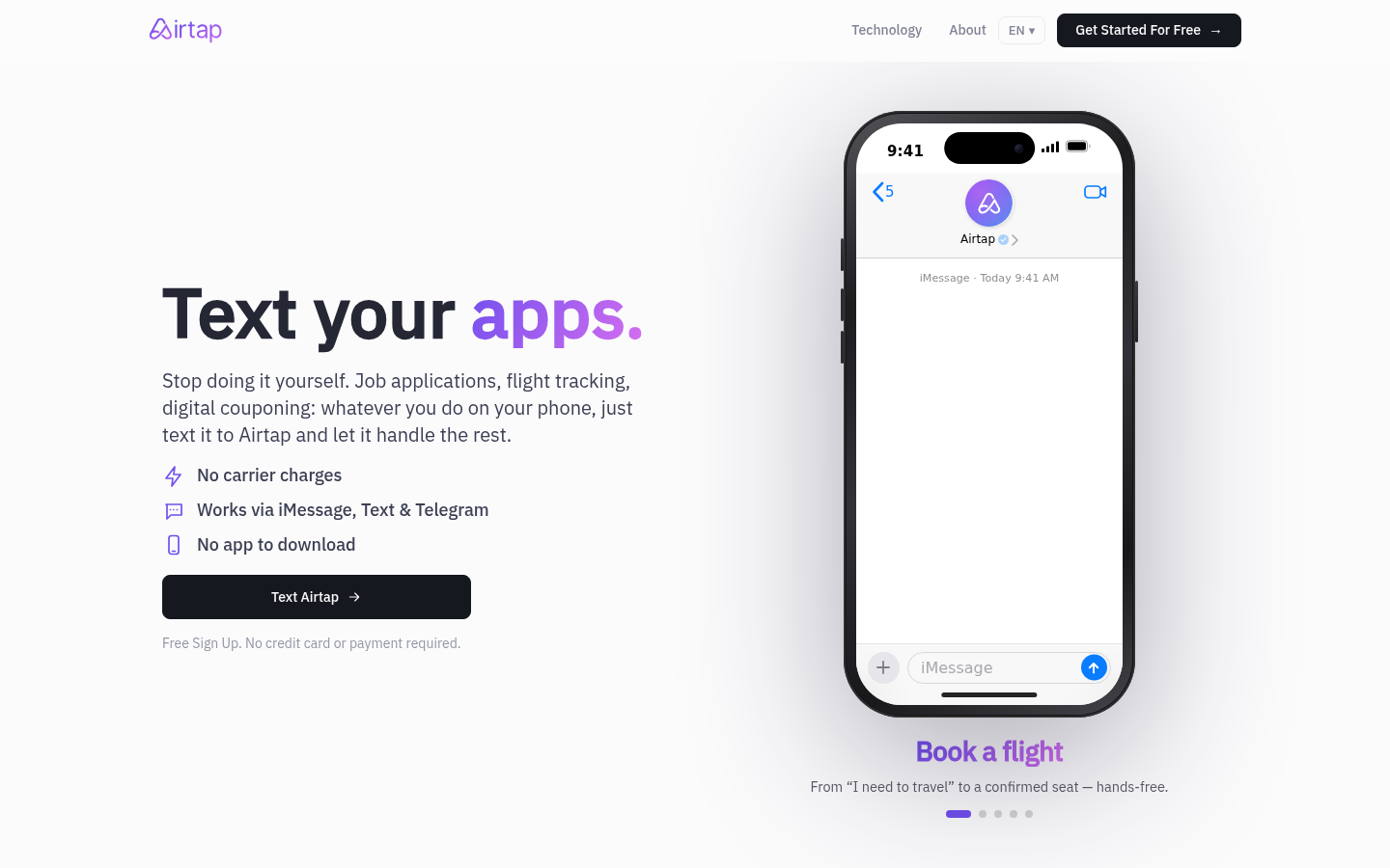 Airtap product screenshot