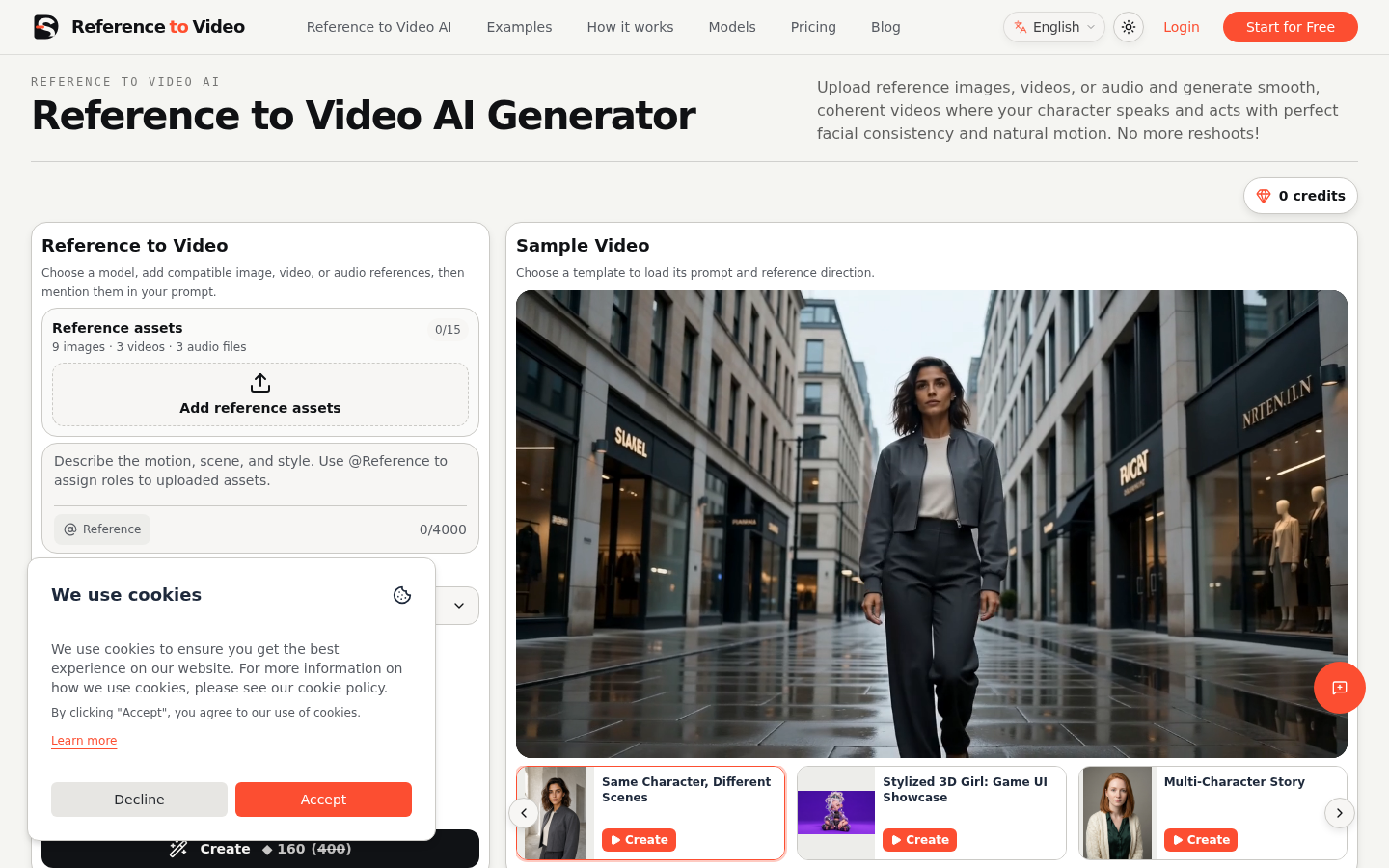 reference to video product screenshot