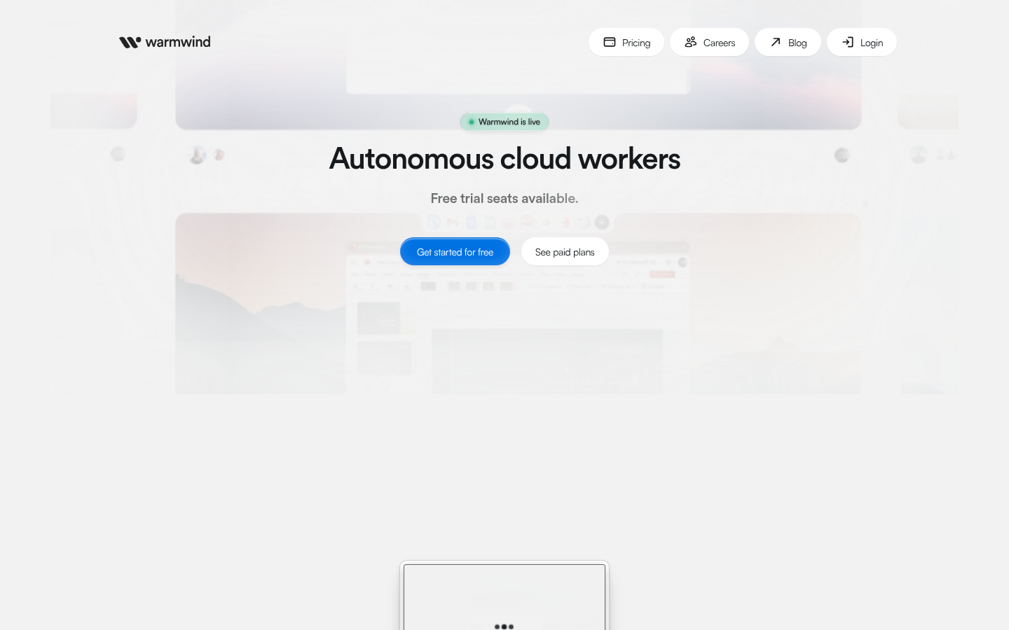 warmwind product screenshot