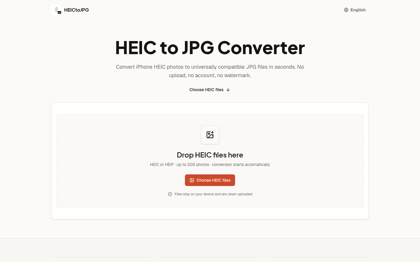 AI HEIC to JPG Converter product screenshot