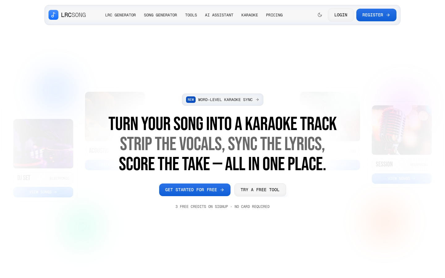 LrcSong AI LRC product screenshot