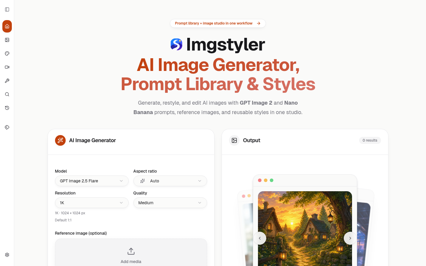 Imgstyler product screenshot